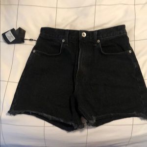 Rag & Bone black denim shorts